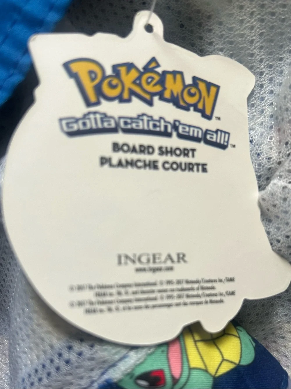 InGear Brand Pokémon swim trunks Mens XL New w Tags